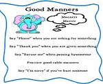 Preschool Manners Theme