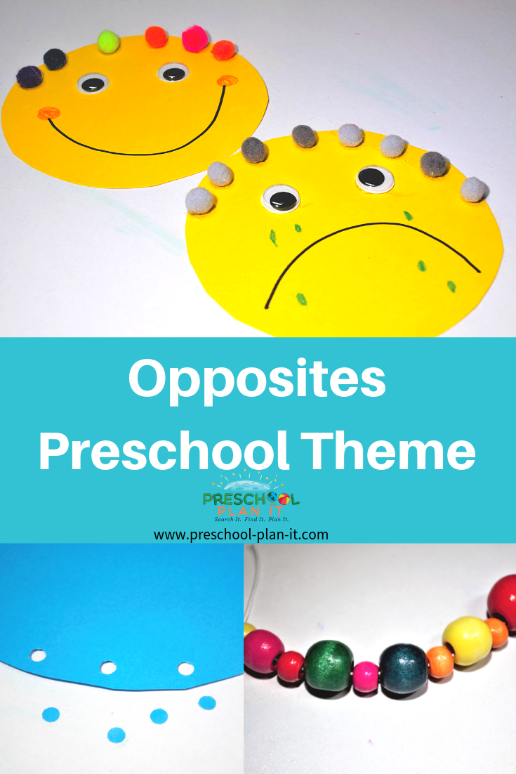 Opposites Theme for Preschool