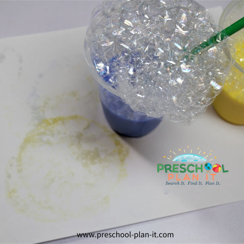 Bubbles Theme For Preschool Art Activity