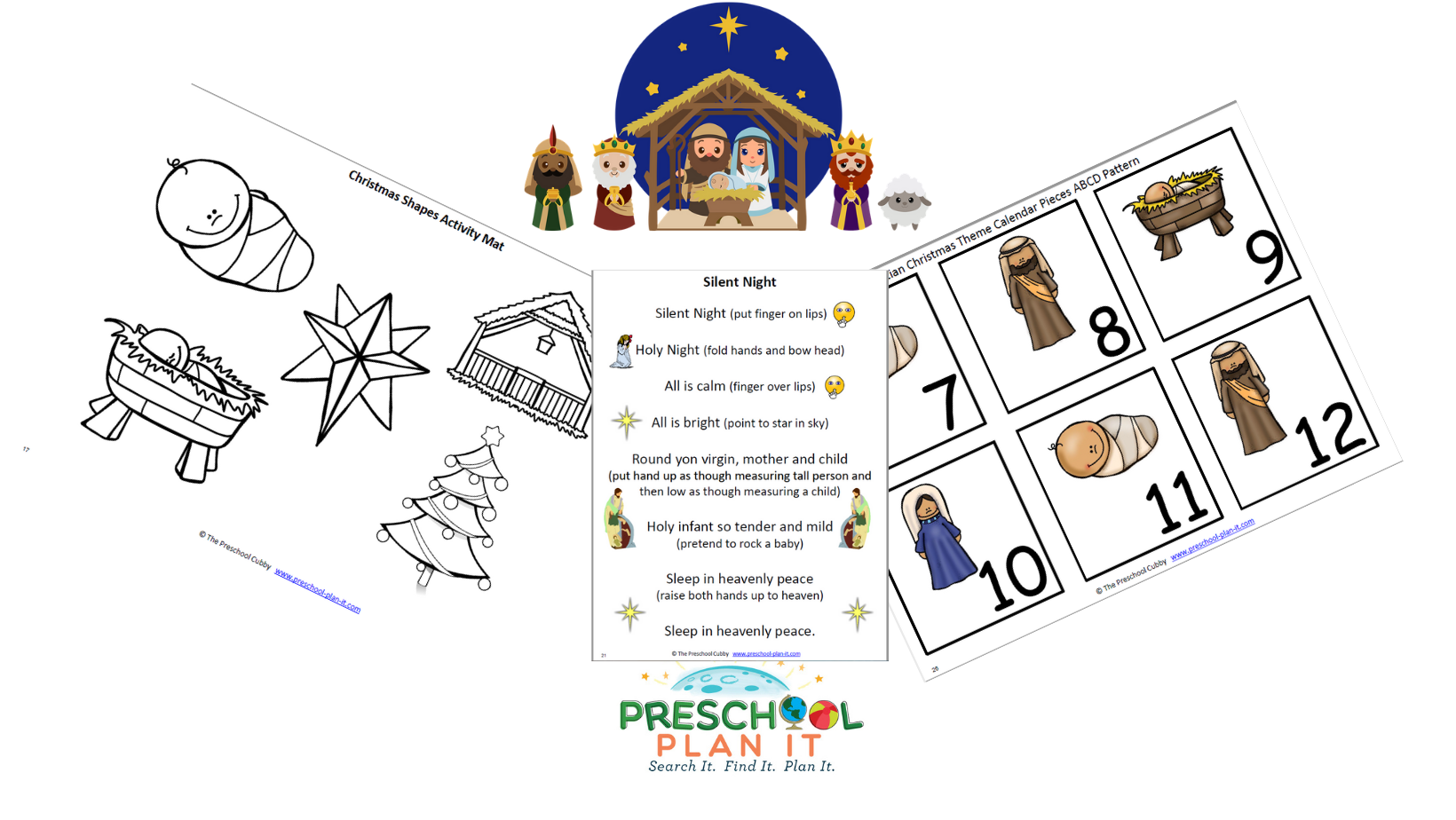 A 30 page Christian Christmas Preschool Theme resource packet to help save you planning time!