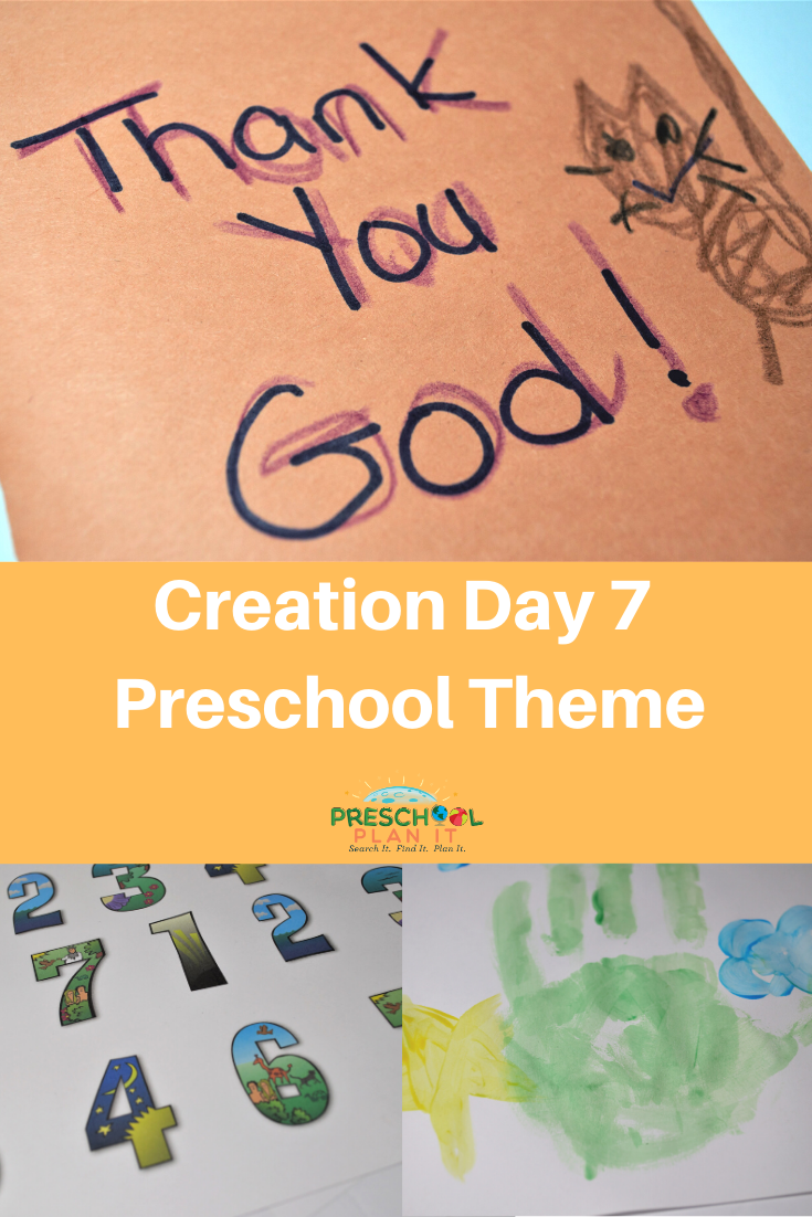 Creation Day 7 - He Rested Theme For Preschool