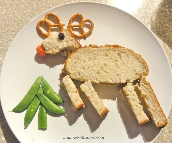 Reindeer Toast Preschool Snack for Woodland Animals Preschool Theme