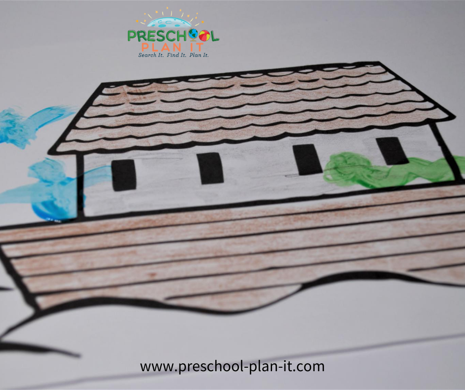 Noah's Ark Preschool Theme Easel Activity