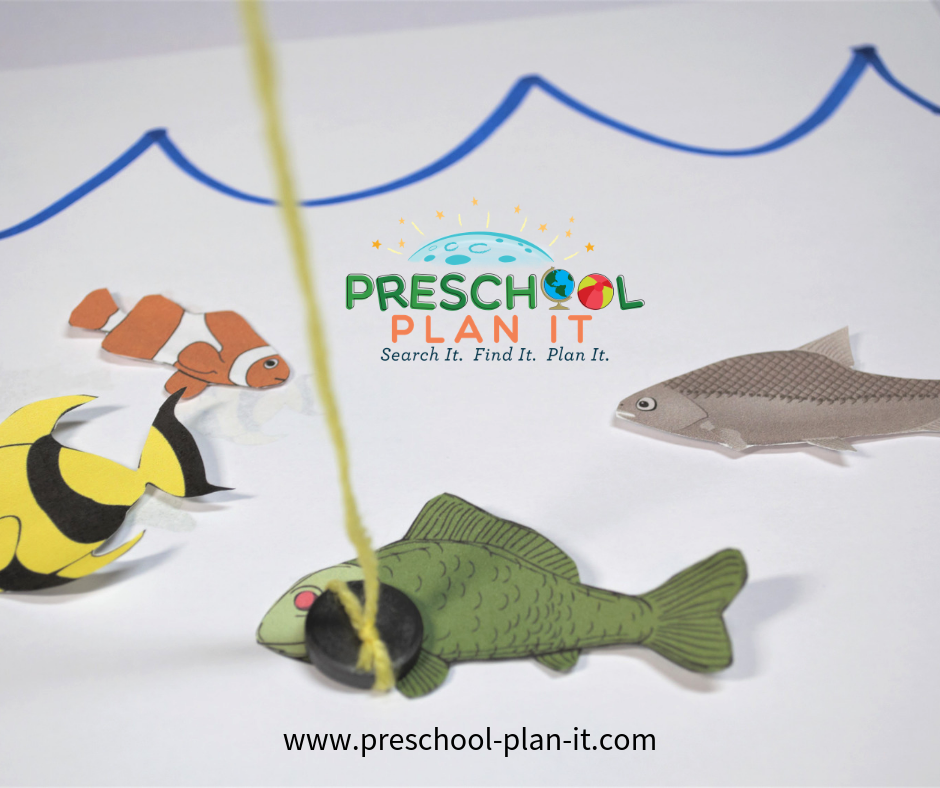 Magnetic Fishing Fun from the Ocean Life Preschool Theme
