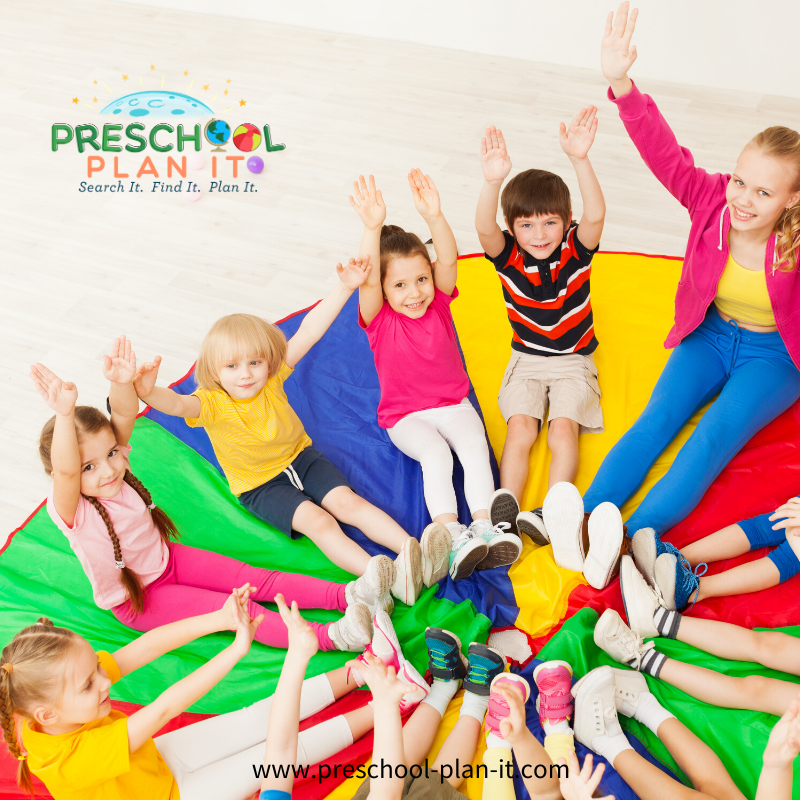 Parachute Play in Preschool