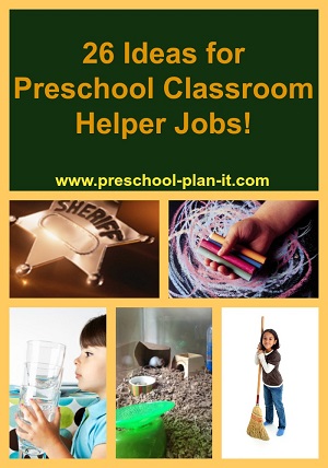 Preschool Classroom Jobs Collage
