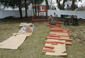 Preschool outdoor activity obstacle course