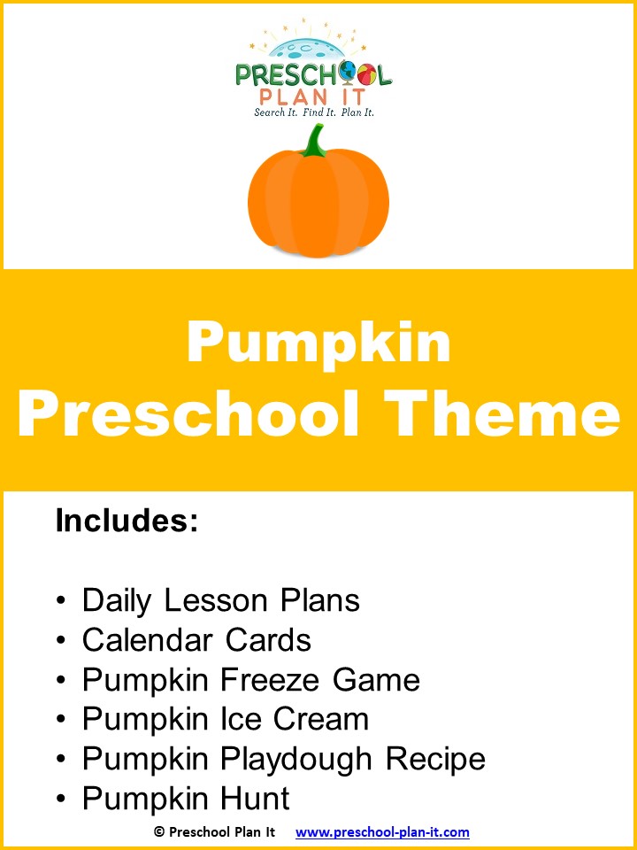 A 42 page Preschool Pumpkin Theme--this is a week-long theme packet to help save you planning time!