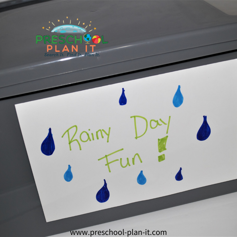 Rainy Days Activities Preschool Theme Activity Box
