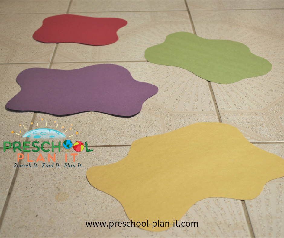 Puddle Hopping Fun for a Tornadoes Theme for Preschool