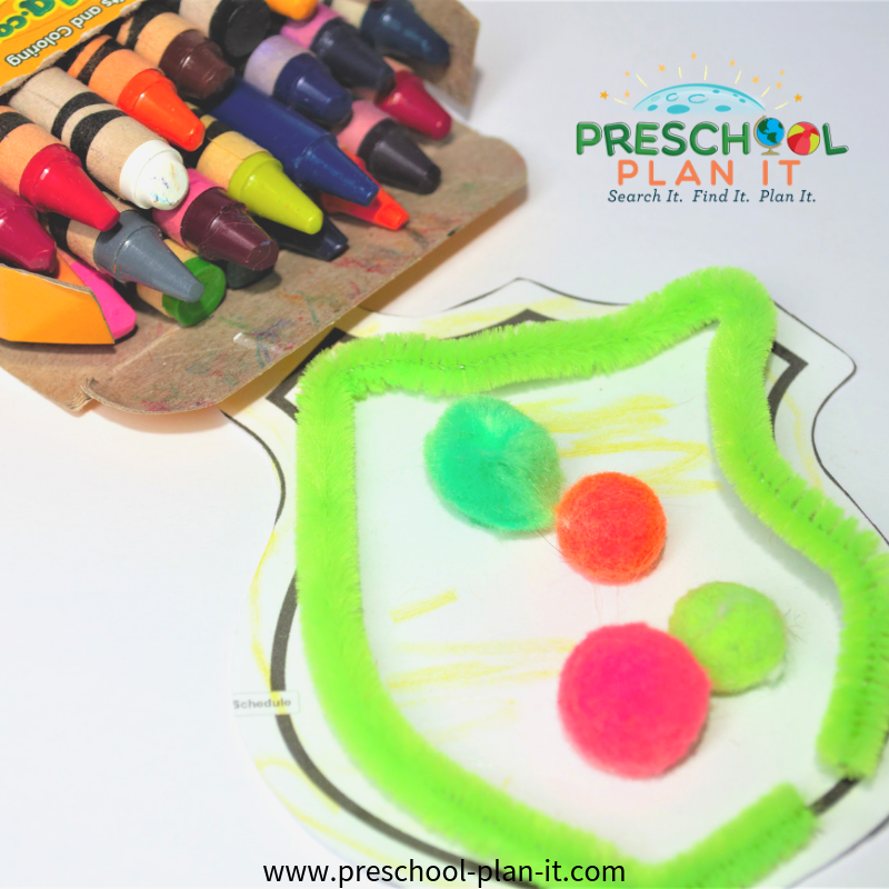 Community Helper Ambulance Preschool Theme Art Activity