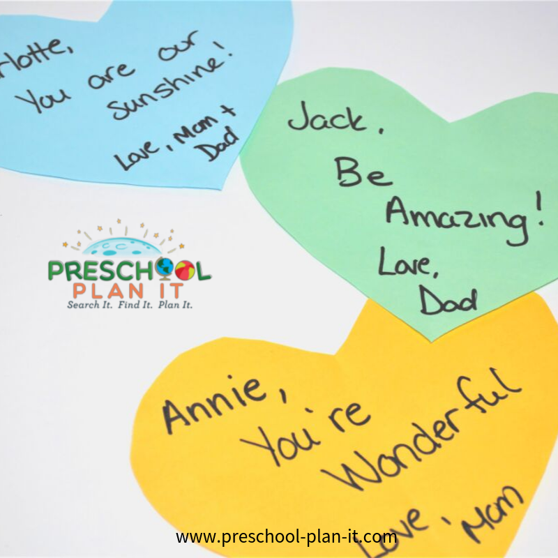 Back to School Theme for Preschoolers Love You Hearts