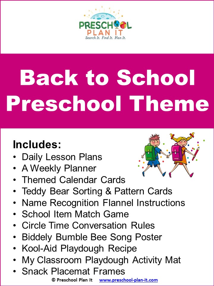 Back To School Theme Resource Pack Cover