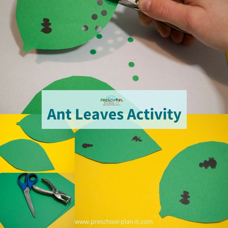 Ant Leaves Activity for your Bugs and Insects Preschool Theme