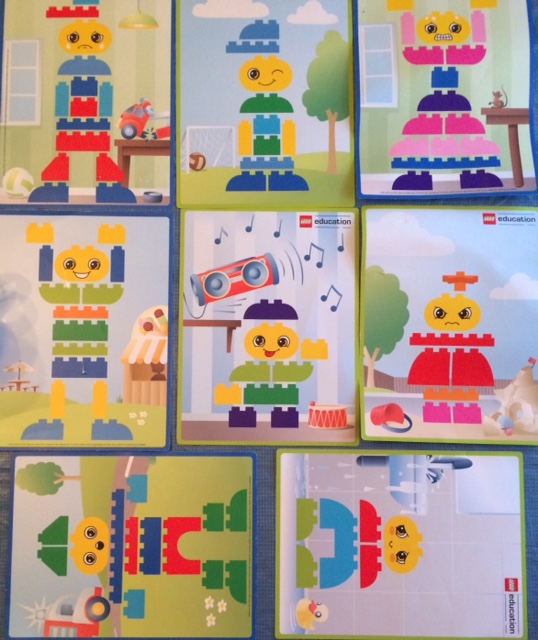 preschool legos building cards