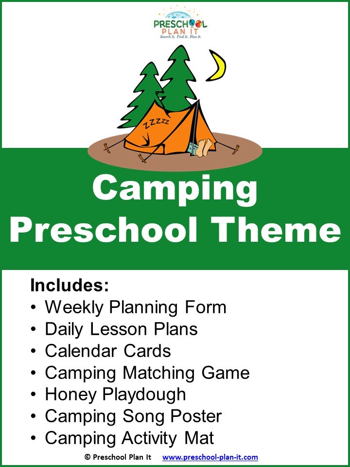 A 25 page Camping Preschool Theme resource packet to help save you planning time!