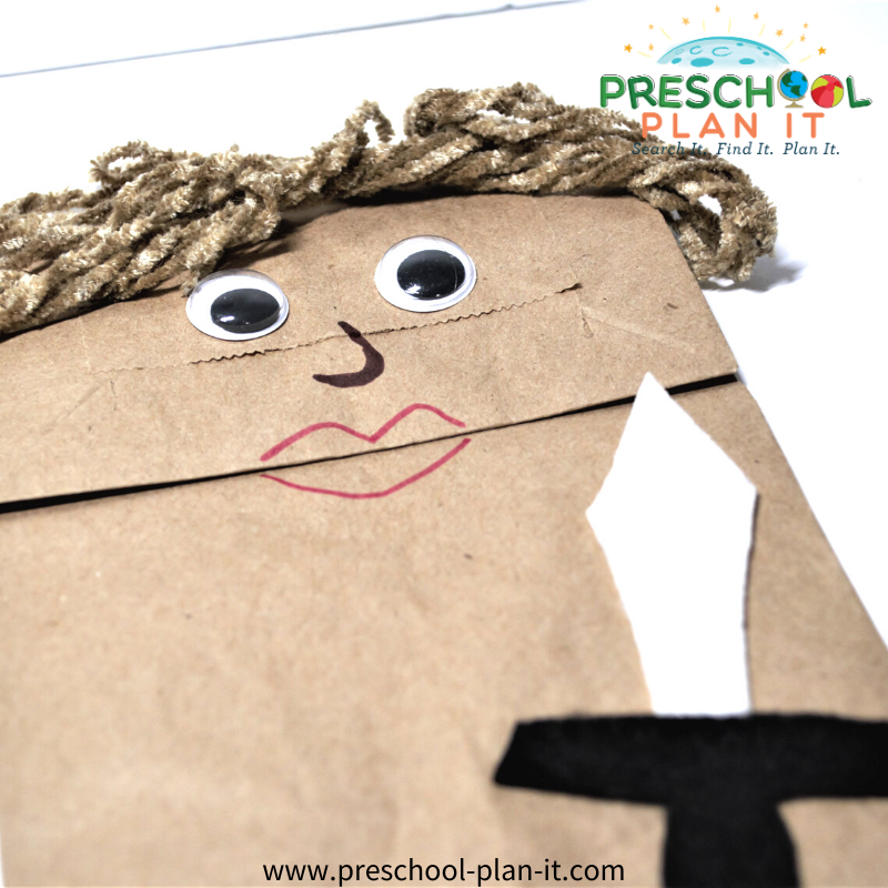 David and Goliath Preschool Theme Art Activity