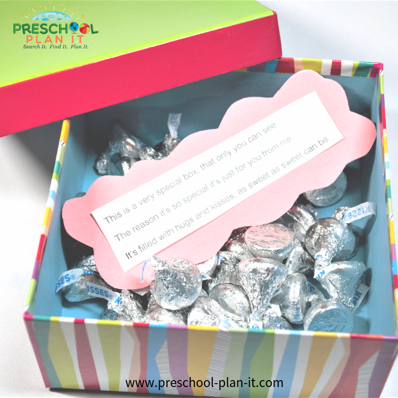 Hugs and Kisses gift Father's Day Activities for Preschoolers
