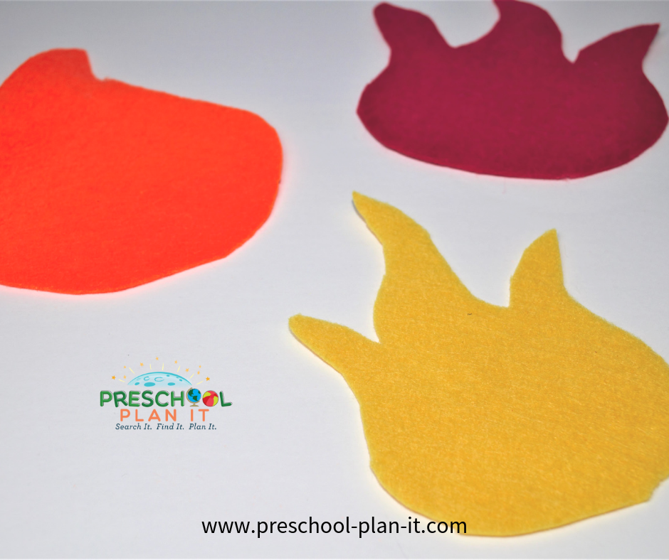 Fire Safety Preschool Theme Felt Game