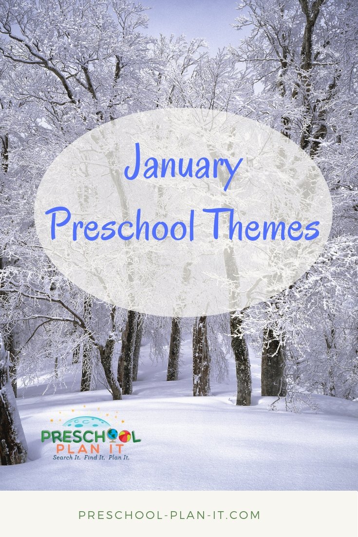 January Preschool Themes pinterest image for site