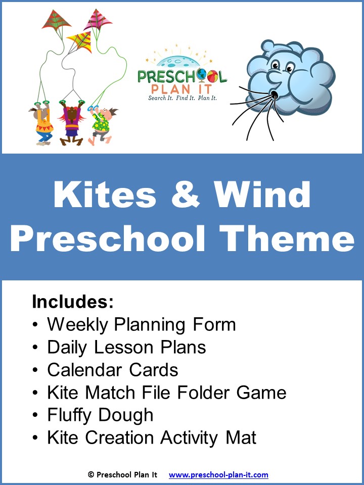 A 26 page Kites and Wind Preschool Theme resource packet to help save you planning time!