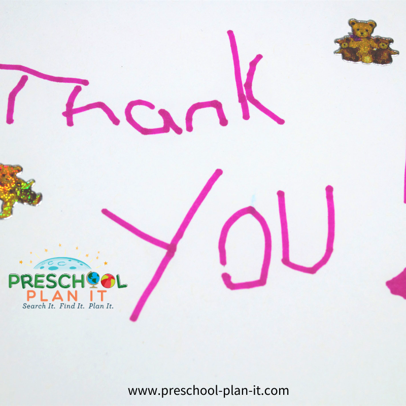 Manners Preschool Theme Learning Gratitude