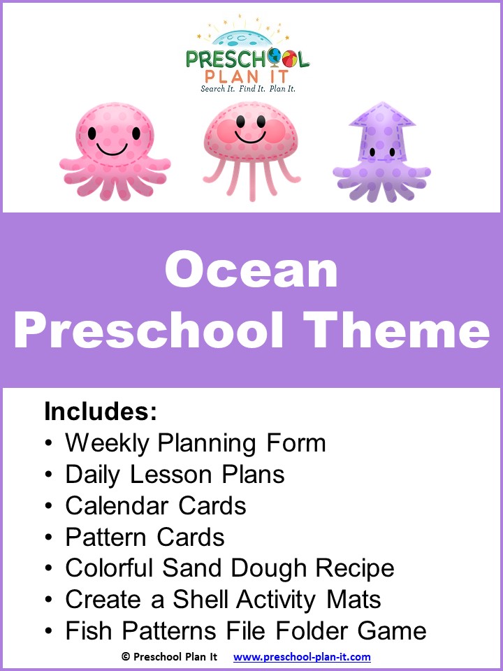 Ocean images for Ocean Preschool Themed Resource