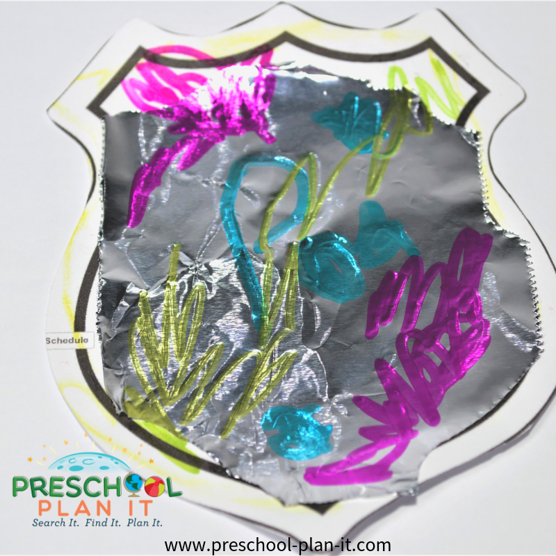 Police Preschool Theme Art Activity