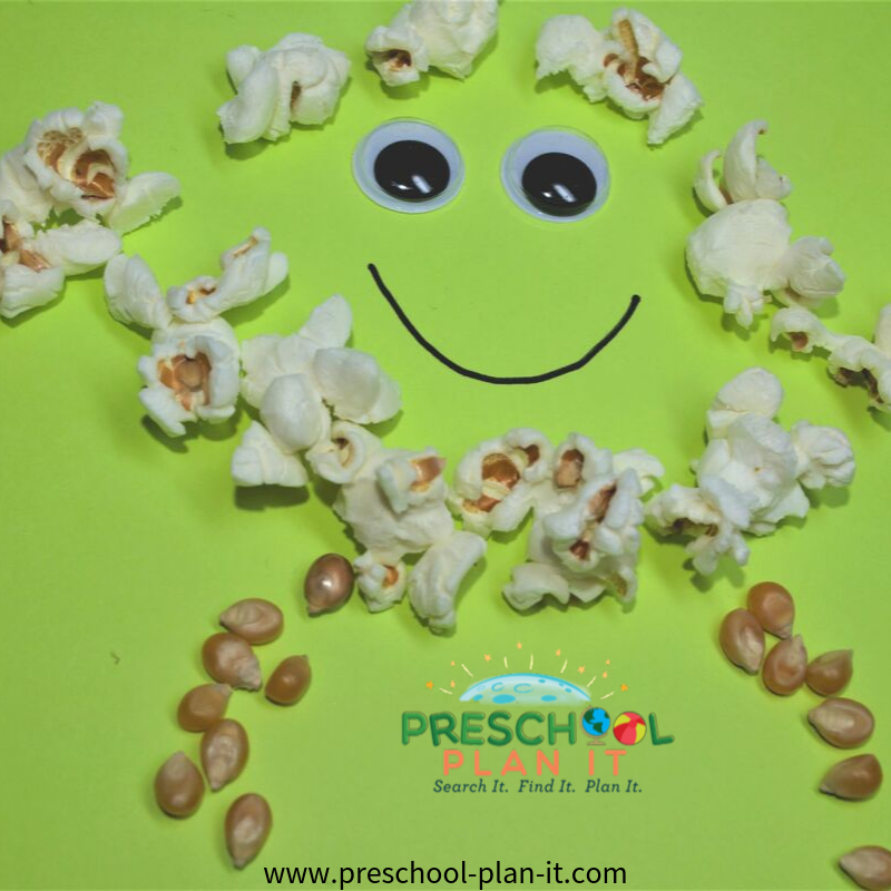 Popcorn Preschool Theme Art Activity