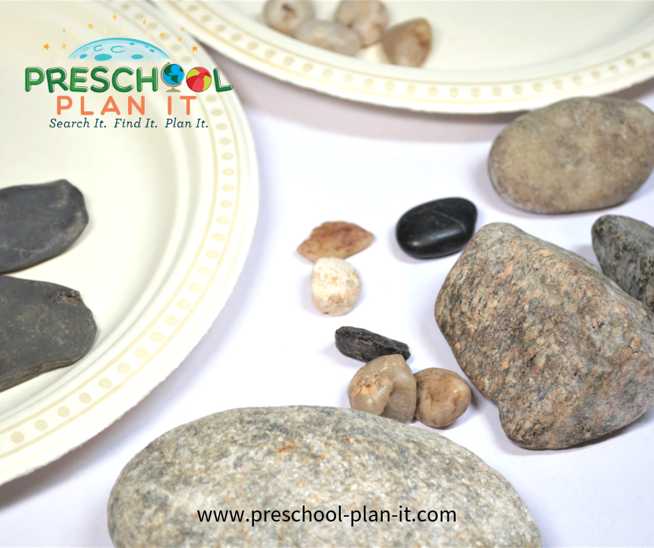 Campfire Rock Sorting for Preschool Camping Activities