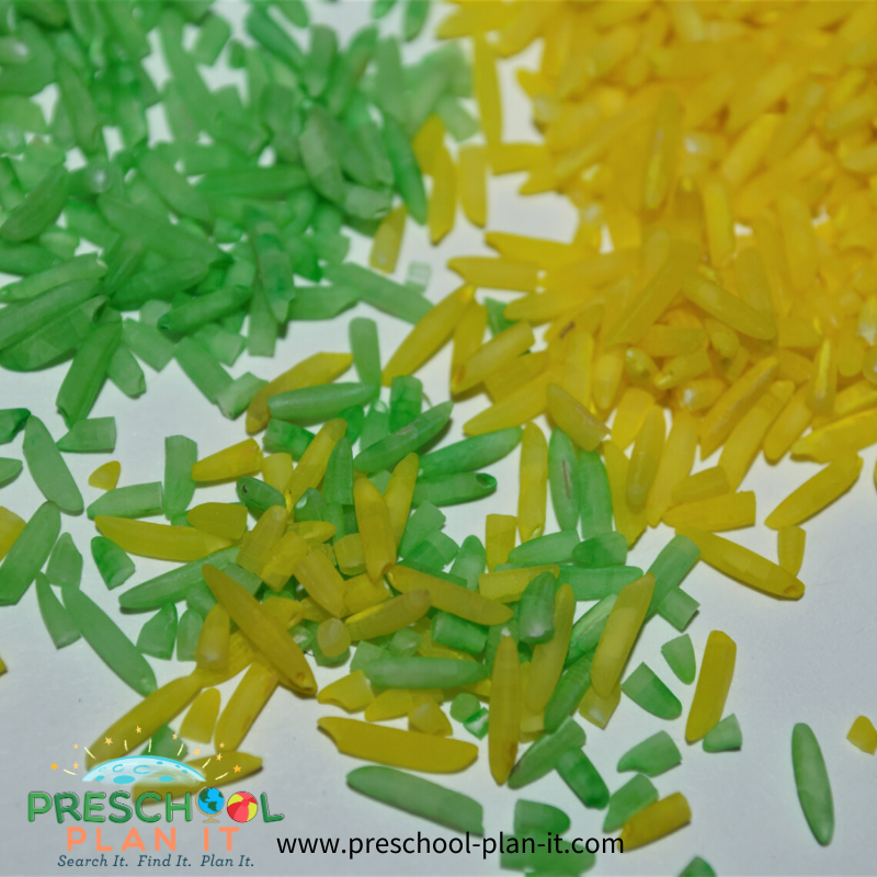 Preschool Colors Theme Sand Table Activity