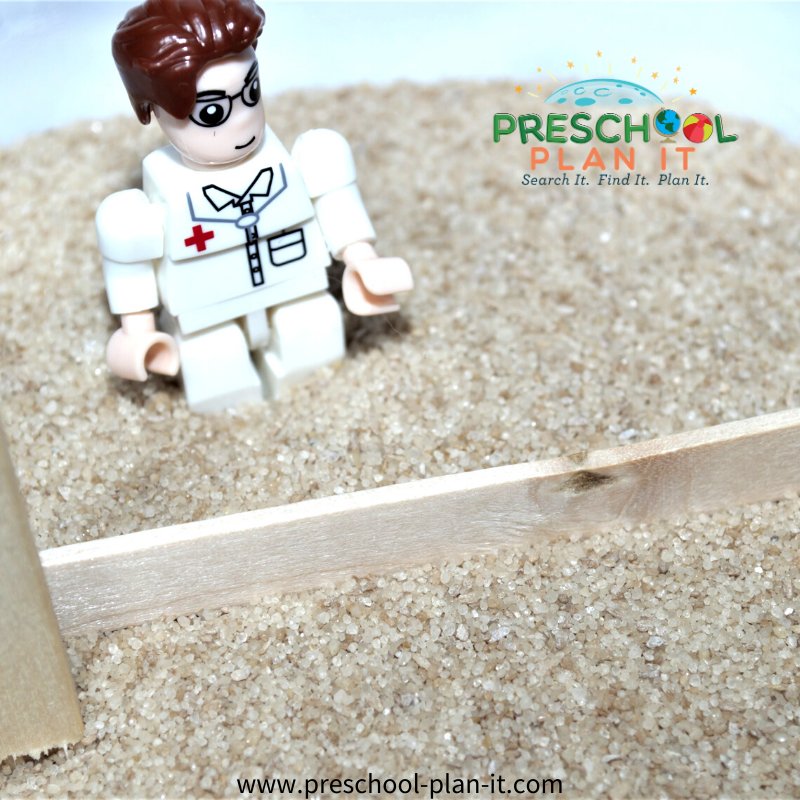 Olympic Theme for Preschool Sand Table Activity