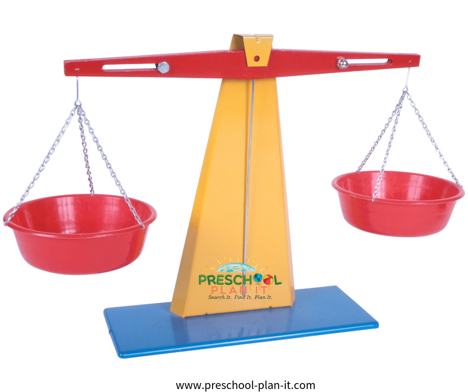 Preschool Science balance scale activity