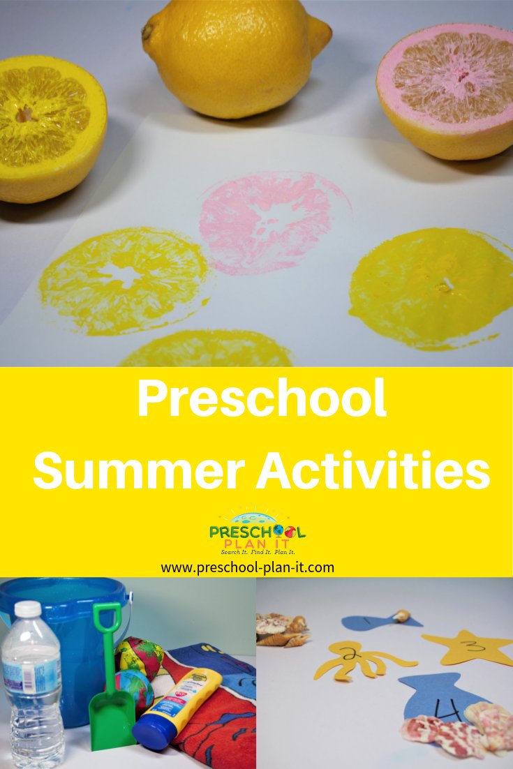 Preschool Summer Activities Theme