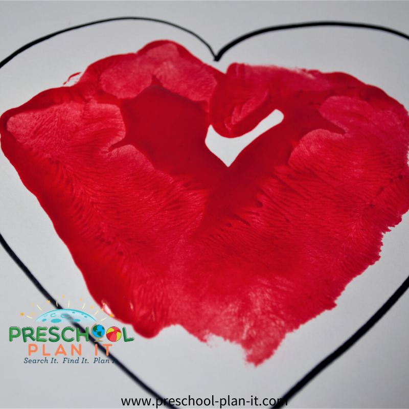 Preschool Valentines Day Theme Art Activity