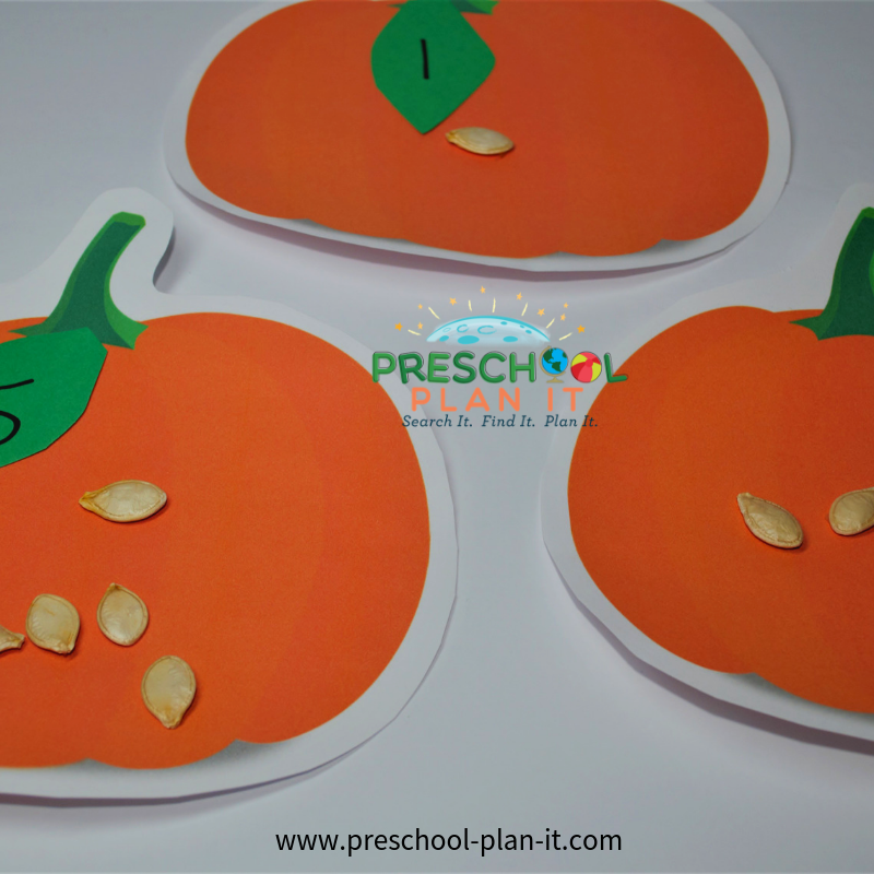 Preschool Pumpkin Activities Math Activity