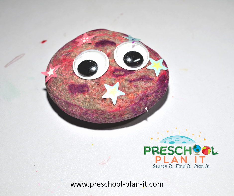 Rocks Theme for Preschool Art Activity