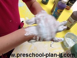 Shaving Cream in Preschool