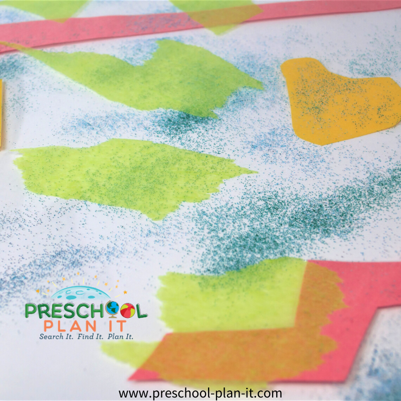 Sticky Preschool Theme Art Activity