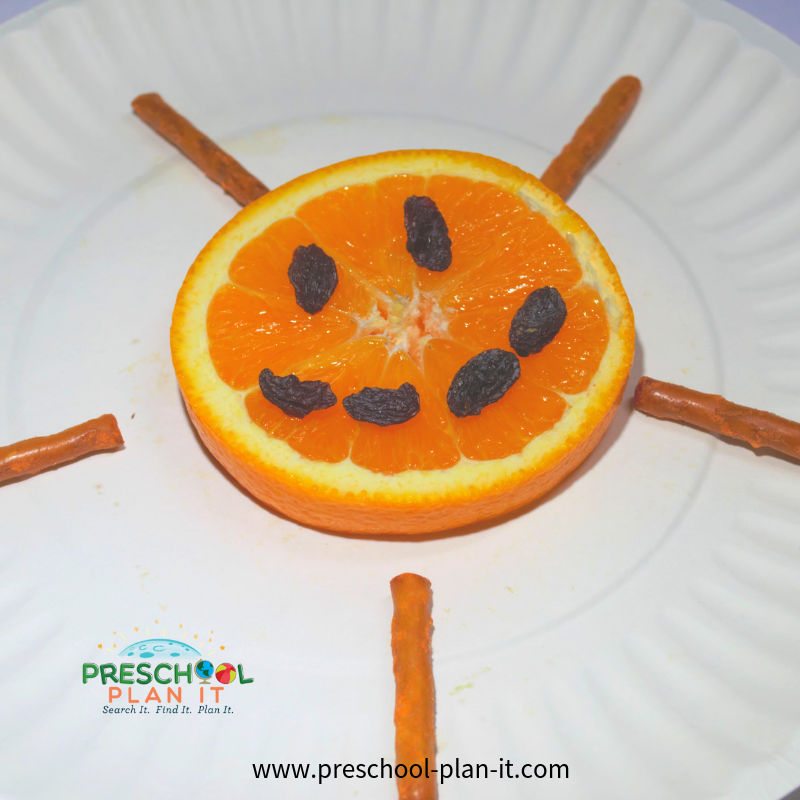 Snack Idea for a Sun Preschool Theme