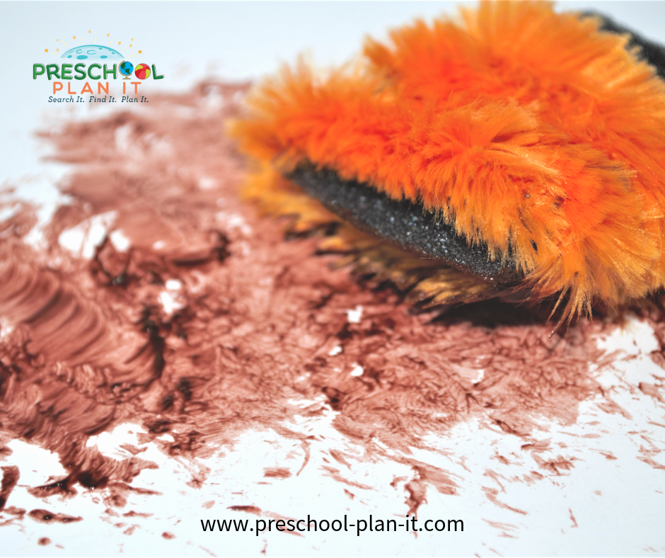 Teddy Bears Preschool Theme Painting with Fur