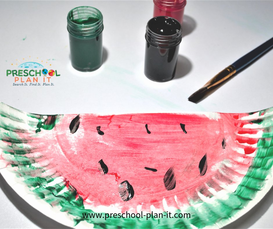 Watermelon Preschool Theme Art Activity