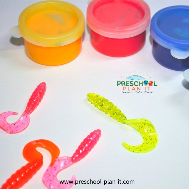 Worms Preschool Theme Painting Activity